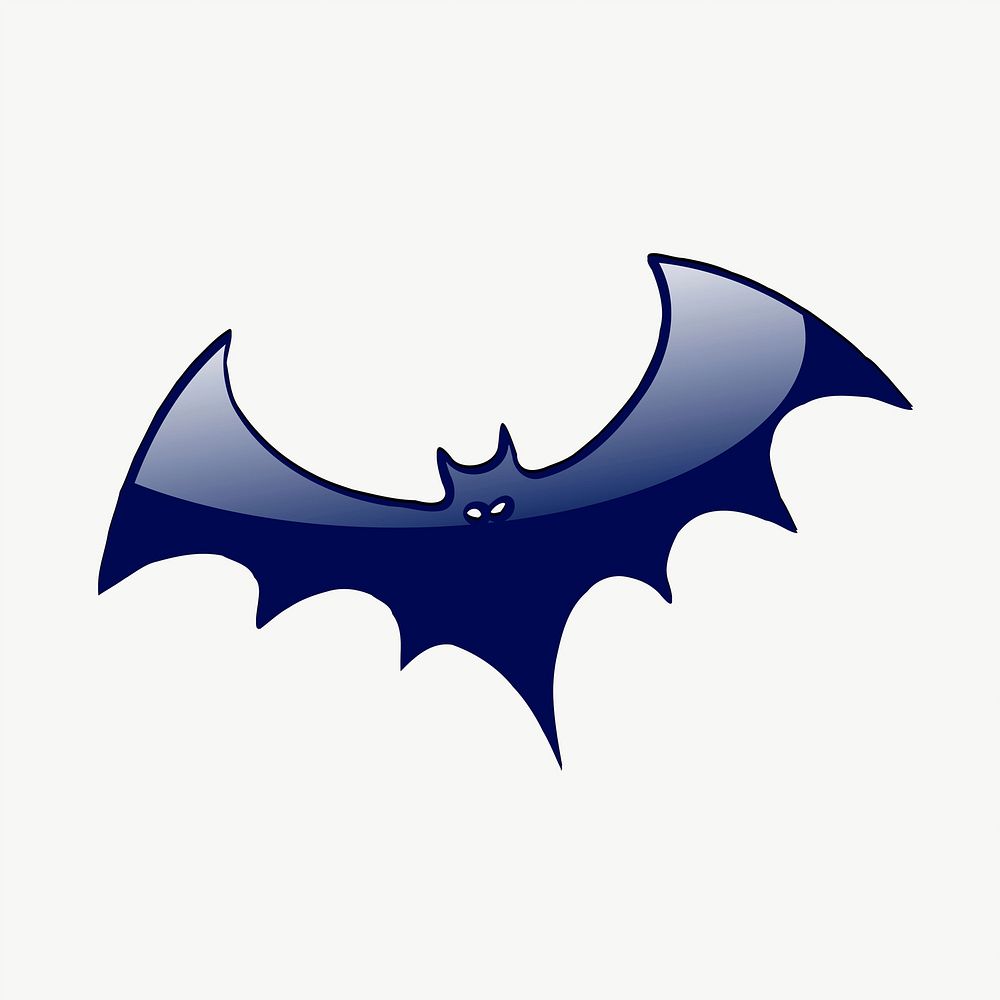 Evil bat clipart, illustration vector. Free public domain CC0 image.