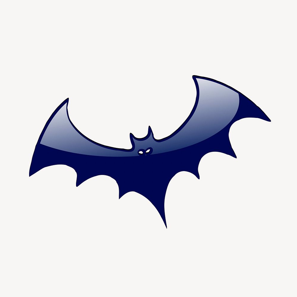 Evil bat clipart, illustration. Free public domain CC0 image.