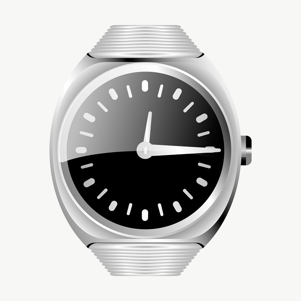 Wristwatch clipart, illustration vector. Free public domain CC0 image.