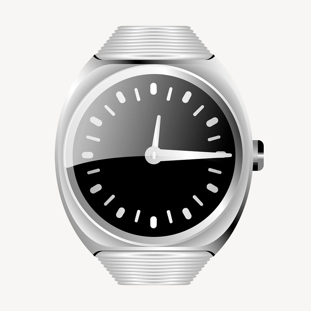 Wristwatch clipart, illustration psd. Free public domain CC0 image.