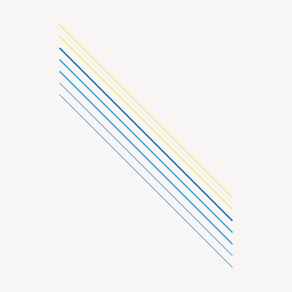 Slanting lines collage element, colorful design vector
