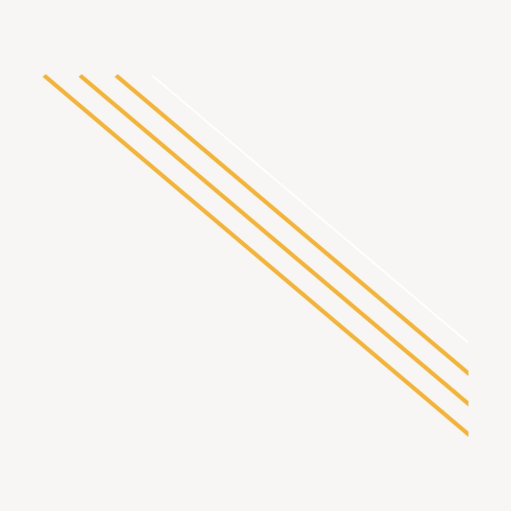 Slanting lines collage element, yellow | Premium Vector Illustration ...