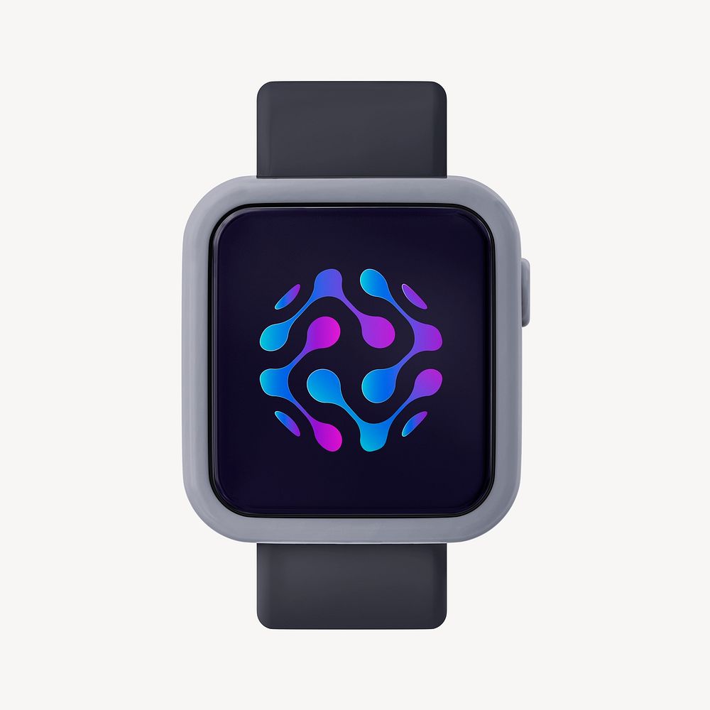 Abstract smartwatch screen, digital device