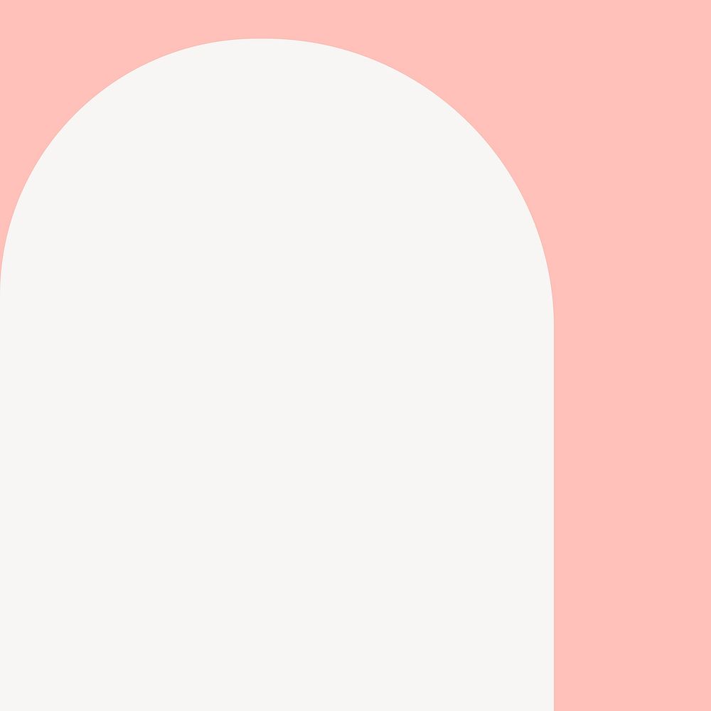 Pink arch frame, geometric design vector