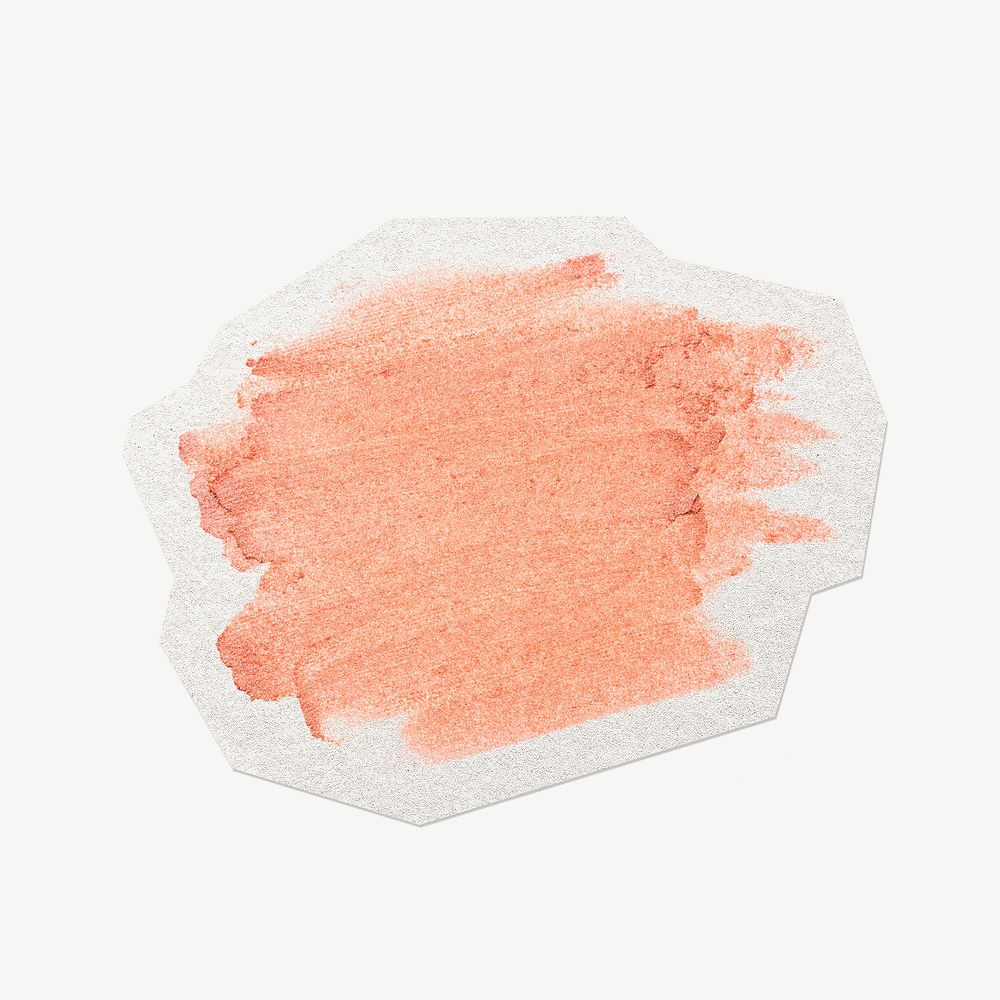 Pink texture badge clipart sticker, paper craft collage element
