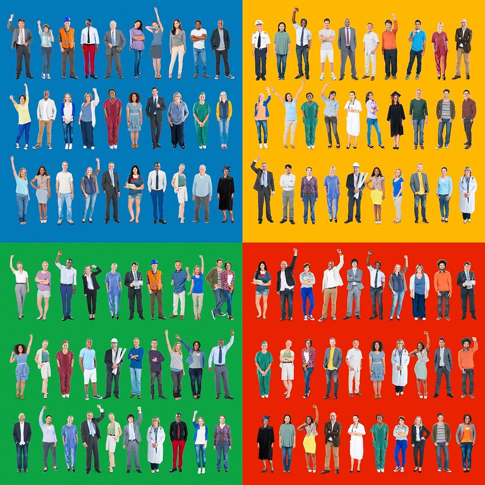 Jobs People Diversity Work Multiethnic Group Concept