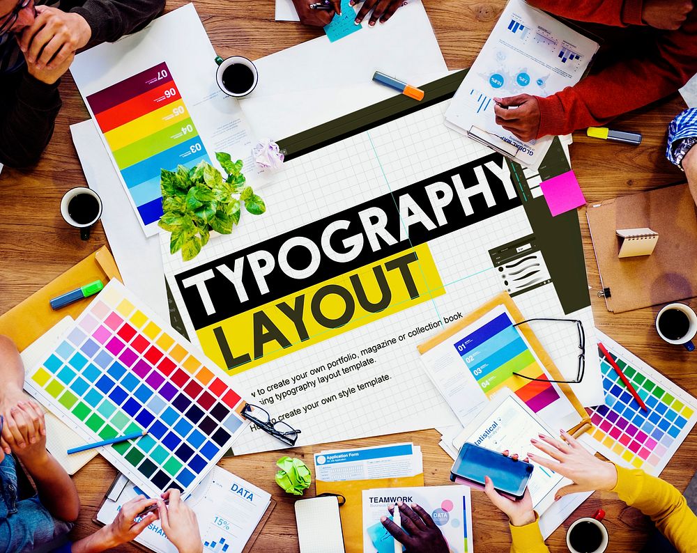 Typography Layout Ideas Creativity Design Element Concept