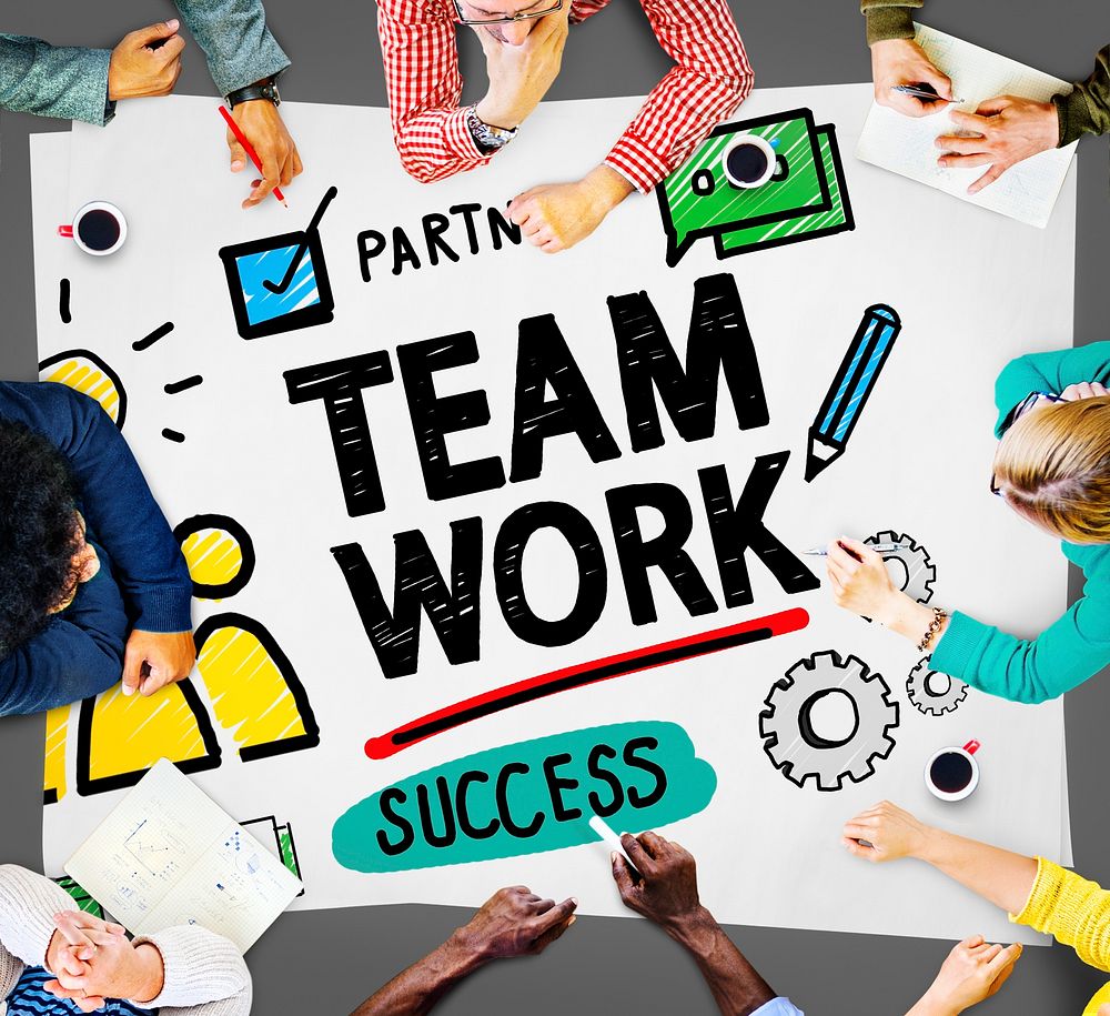 Team Teamwork Group Collaboration Organization Concept