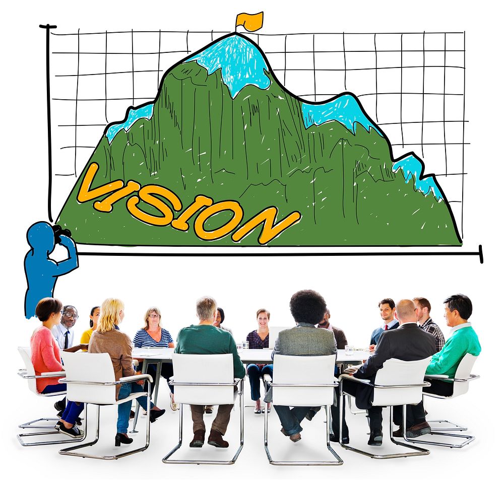 Vision Sight Goals Success Triumph Concept