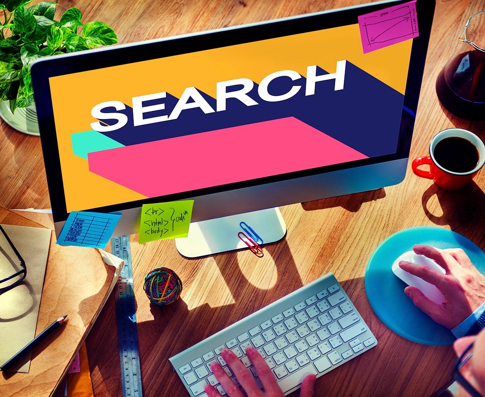 Search Engine Optimisation Finding SEO Seeking Concept