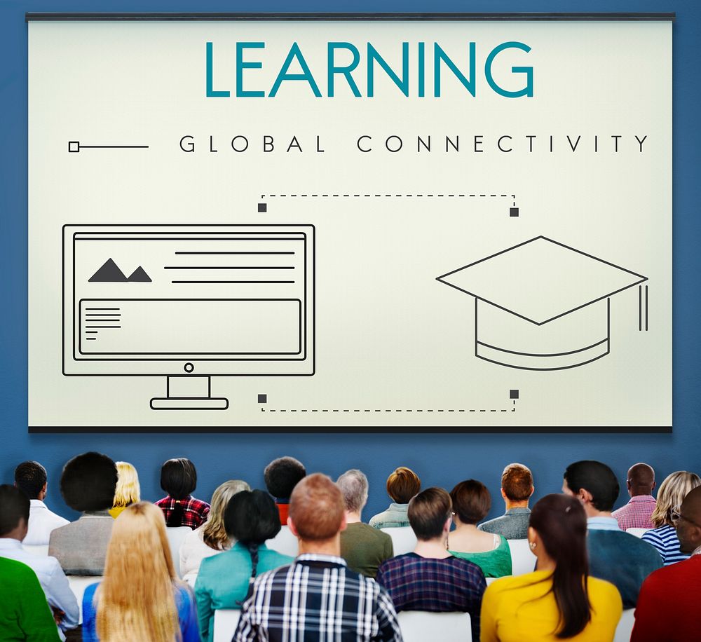 Learning Global Connectivity Technology Graphic Concept