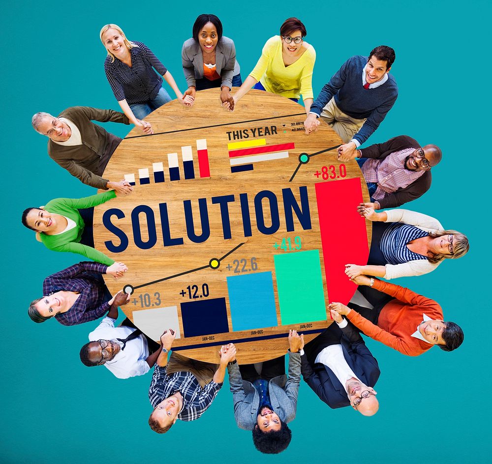 Solution Solve Strategy Success Improvement Concept