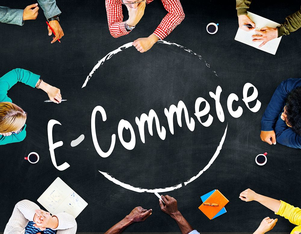 E-commerce Digital Marketing Networking Concept