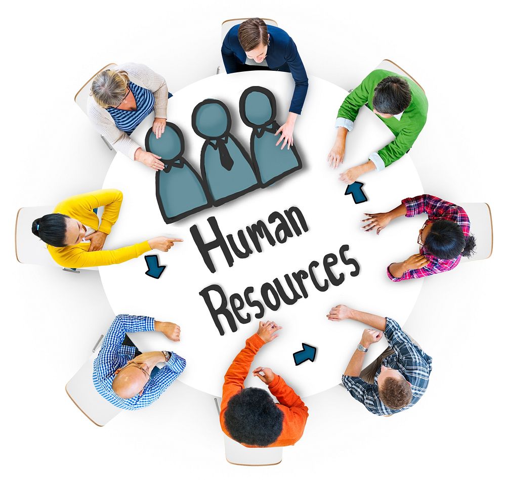 Multiethnic Group of People with Human Resources Concept