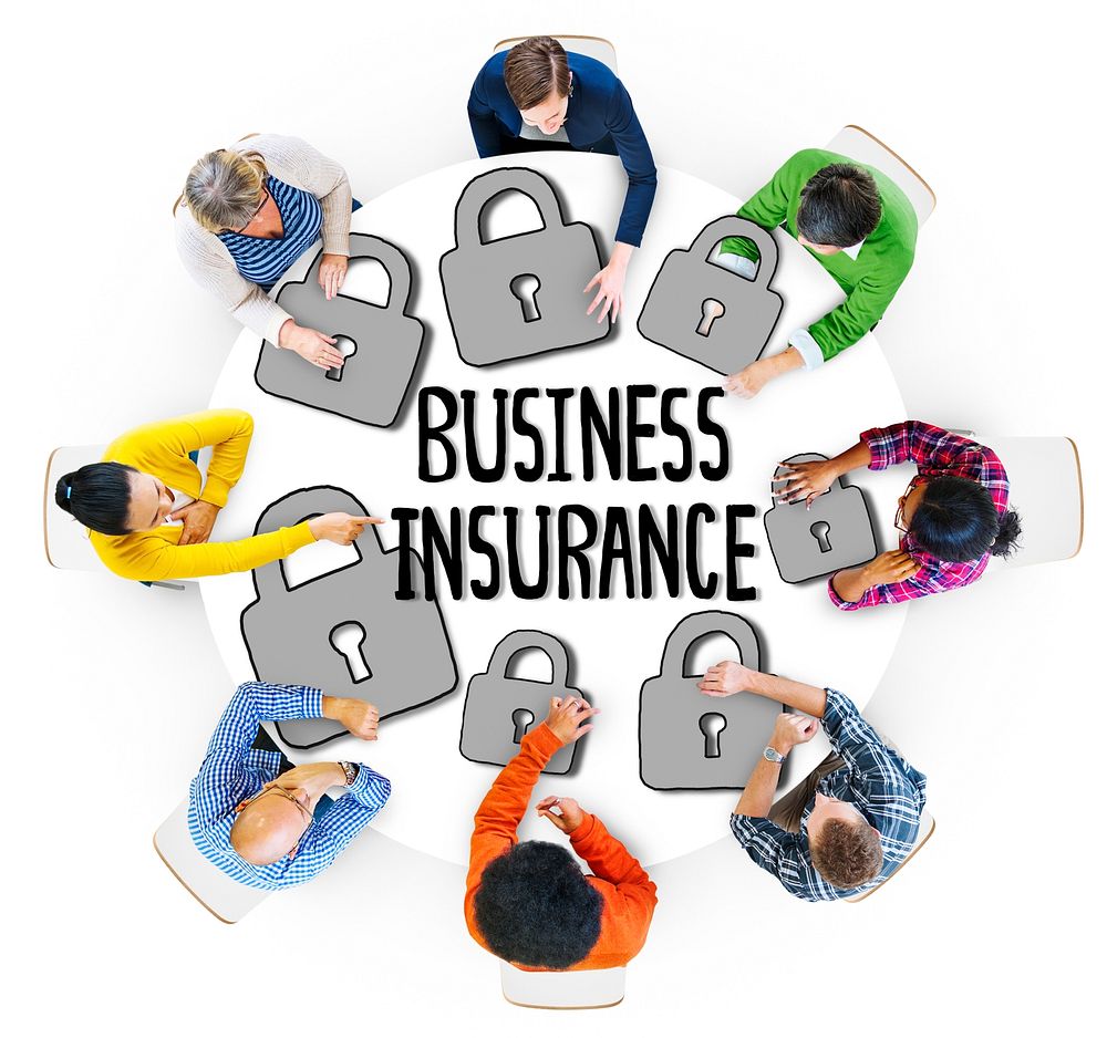 Group of People and Business Insurance Concepts