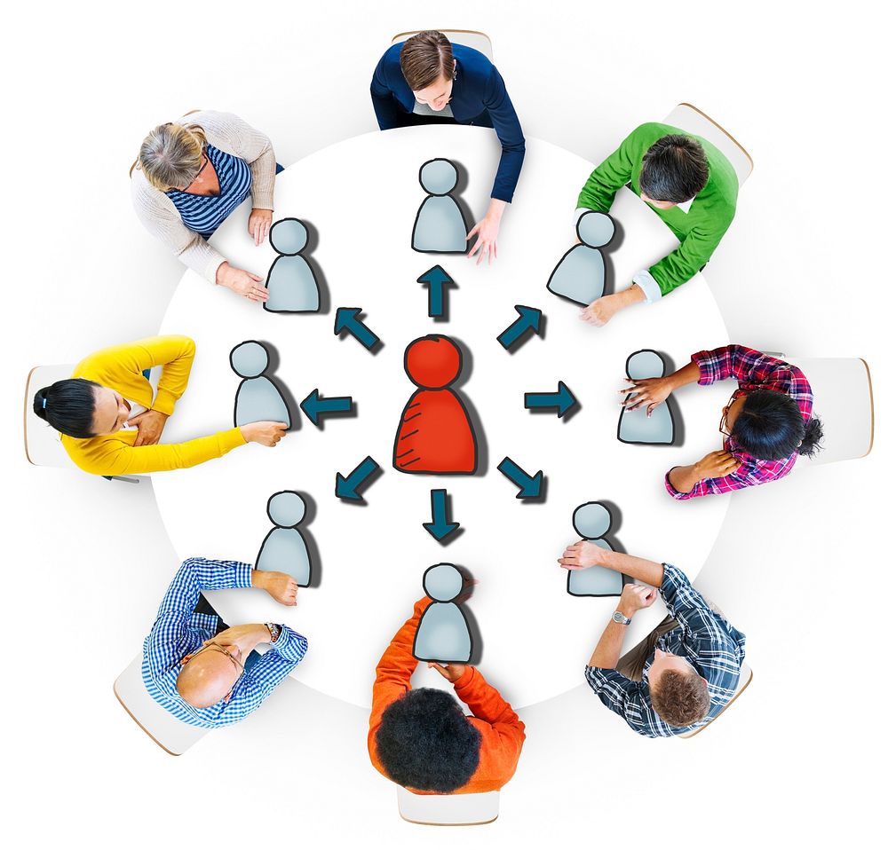 Group of People Brainstorming about Connection