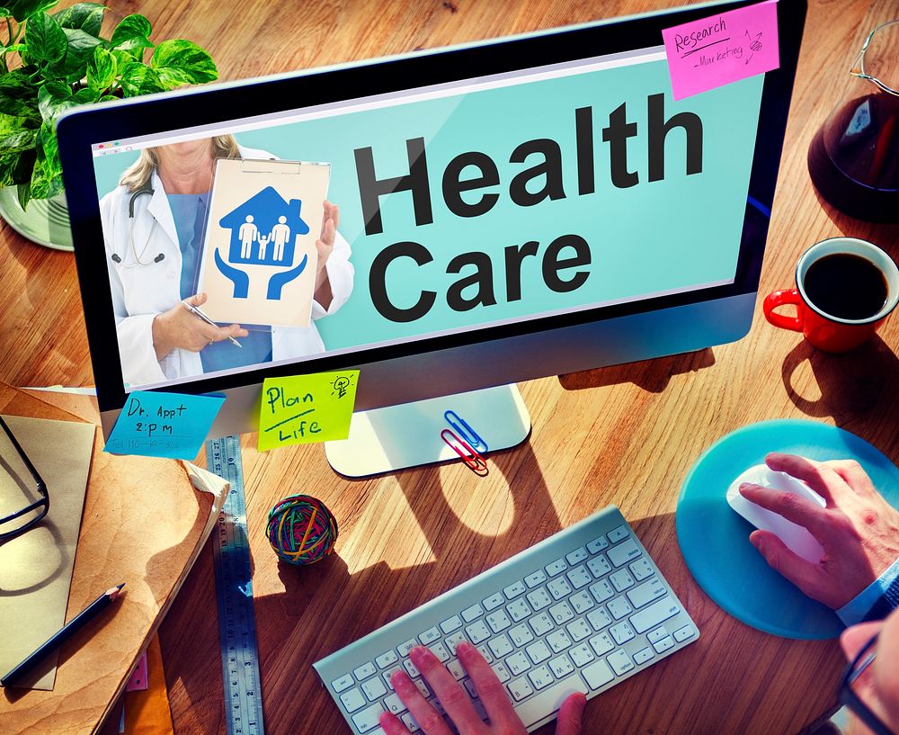 Online Healthcare Insurance Investment Concept