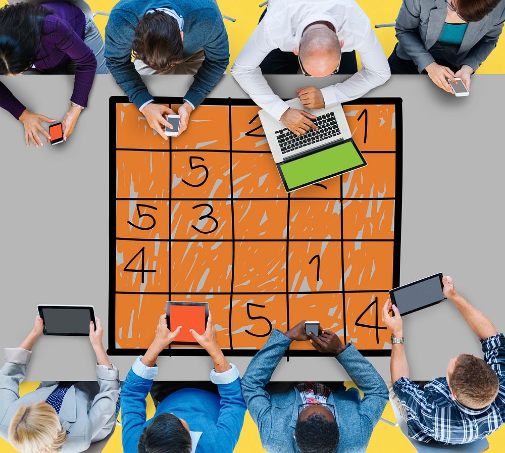 Sudoku Puzzle Solving Problem Solution Leisure Concept