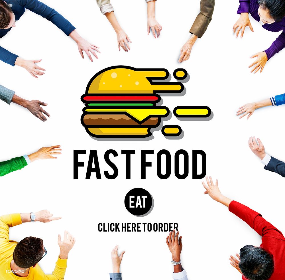Fastfood Burger Junk Meal Takeaway Calories Concept