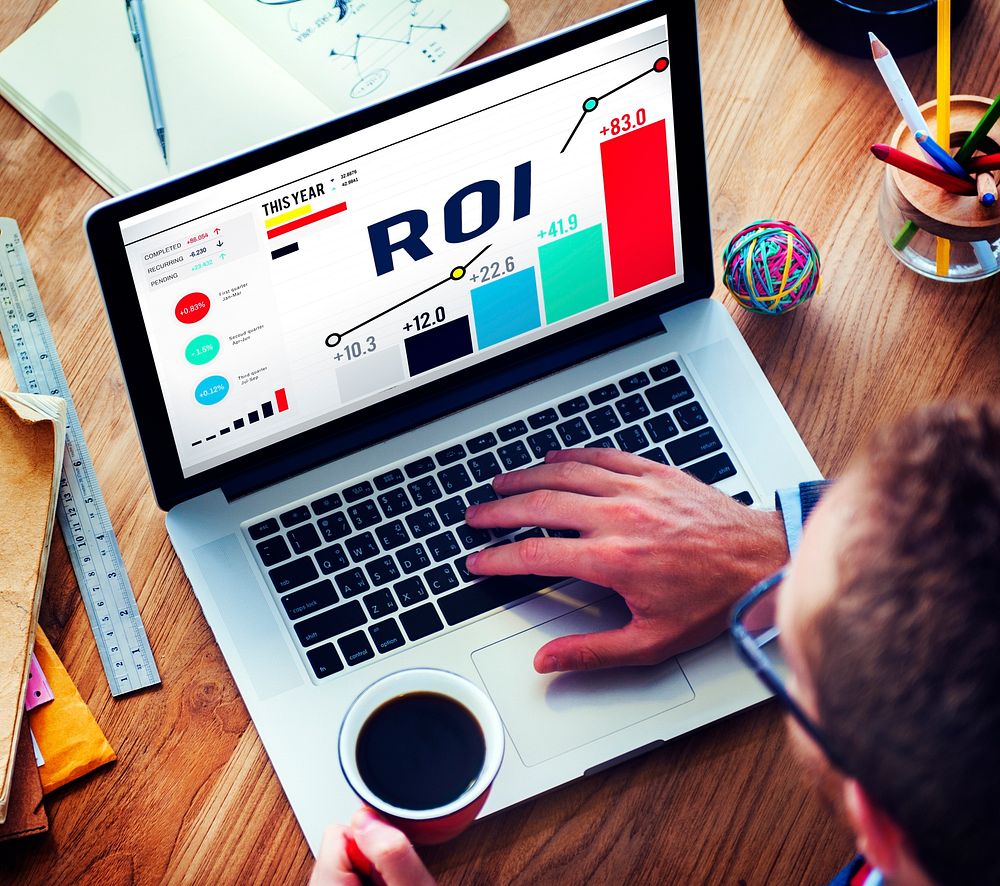 Roi Return On Investment Analysis Finance Concept