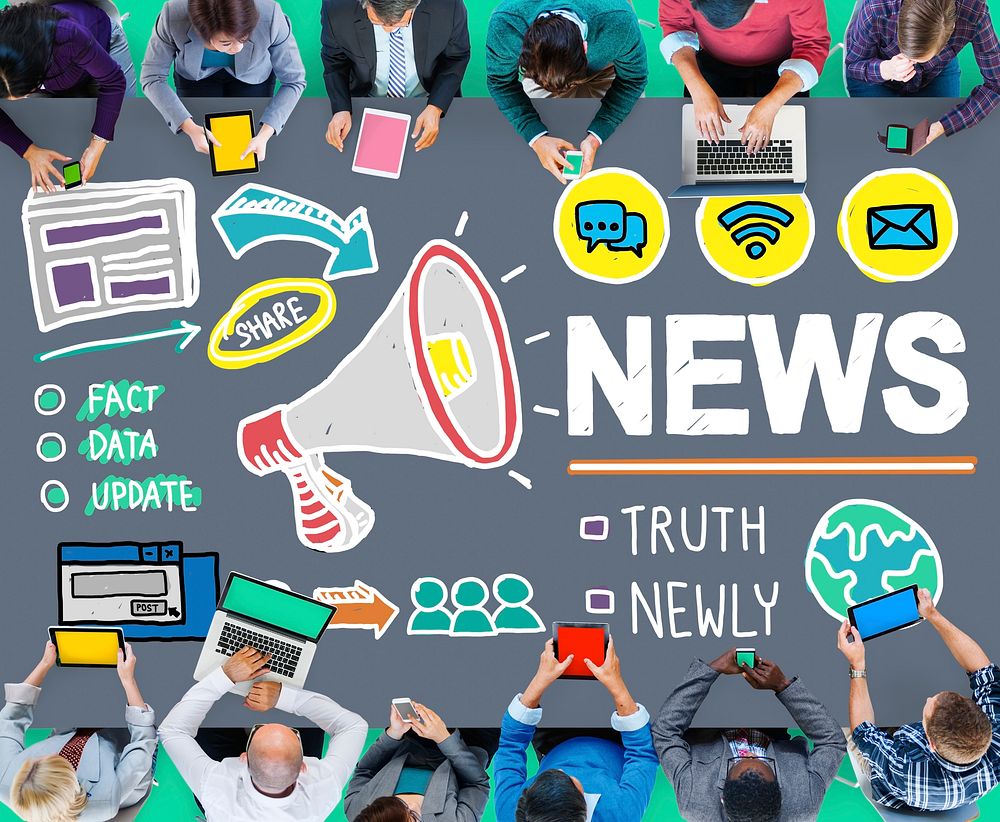 News Broadcast Information Media Publication Concept
