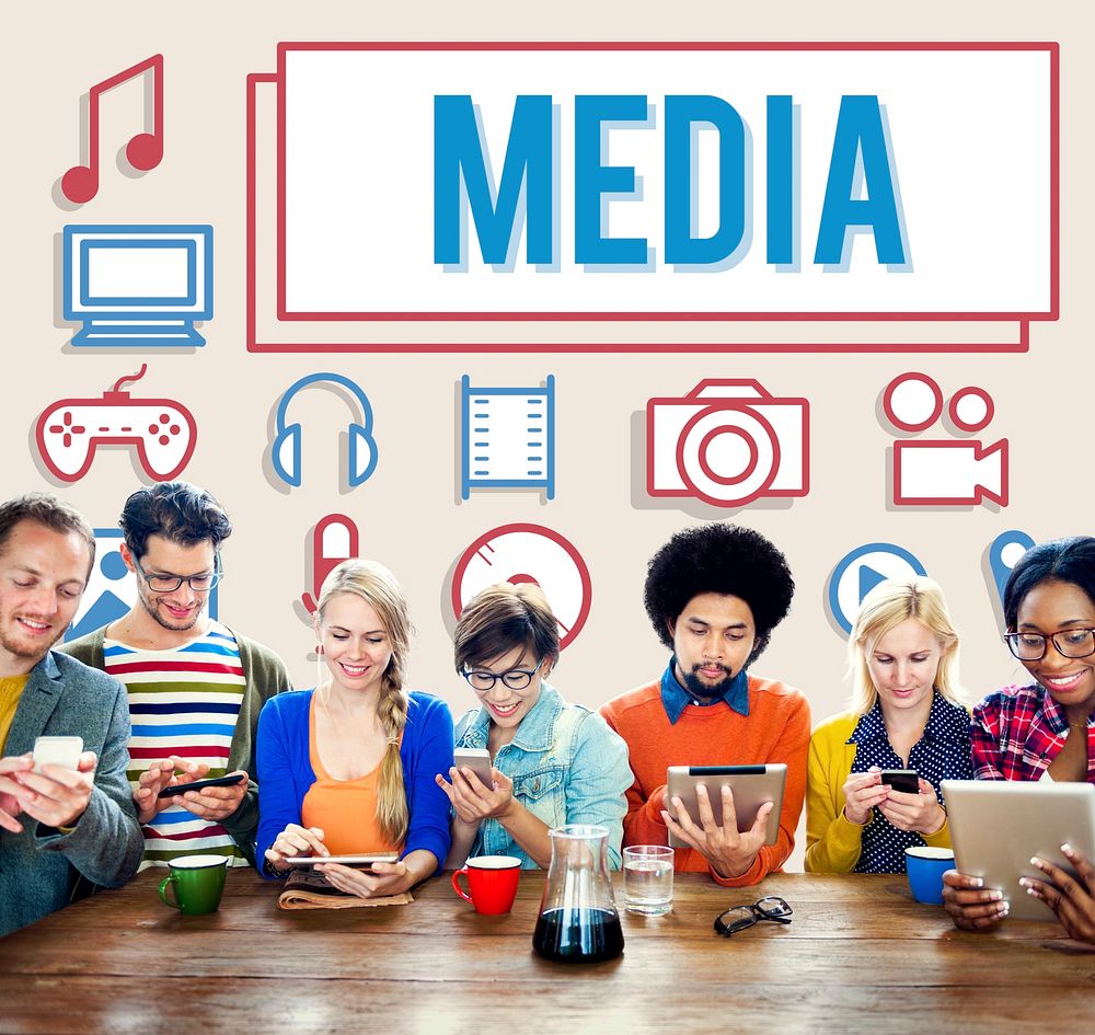 Media Mass Communication Entertainment Multimedia Concept