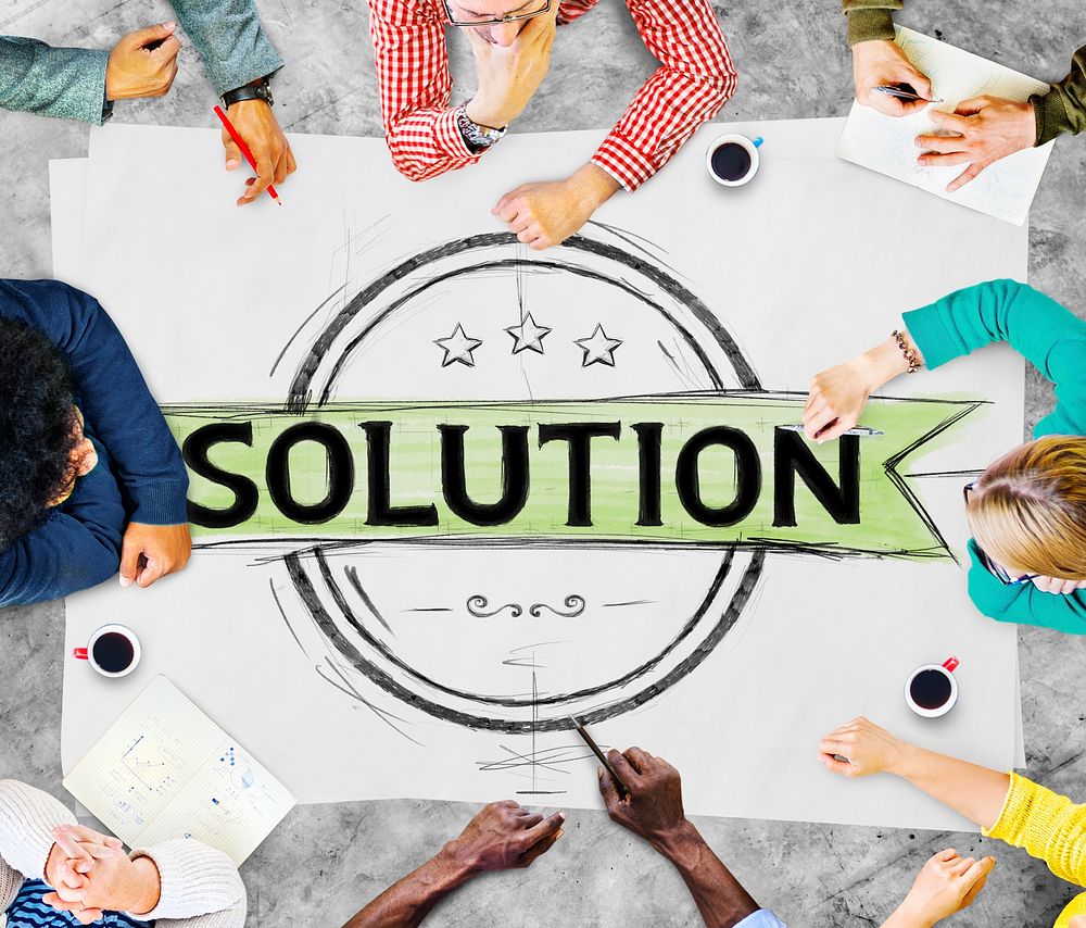 Solution Problem Solving Organization Management Concept