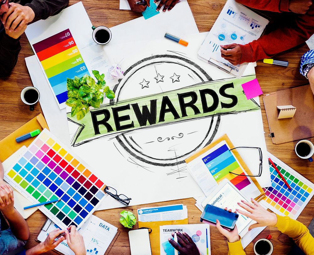 Rewards Prize Benefit Trophy Budget Concept