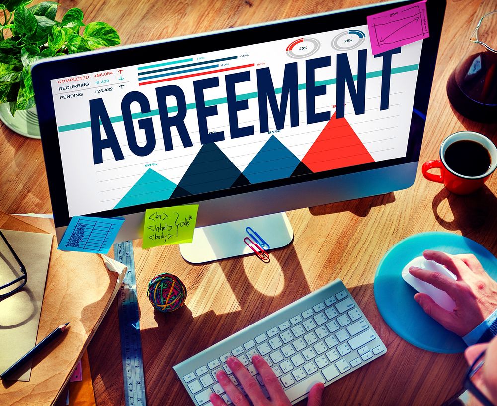 Agreement Partnership Solution Team Building Concept