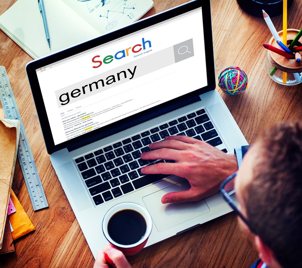 Global Search Website Browser Germany Concept