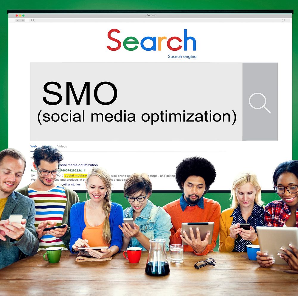 SMO Social Media Optimization Online Technology Networking Concept