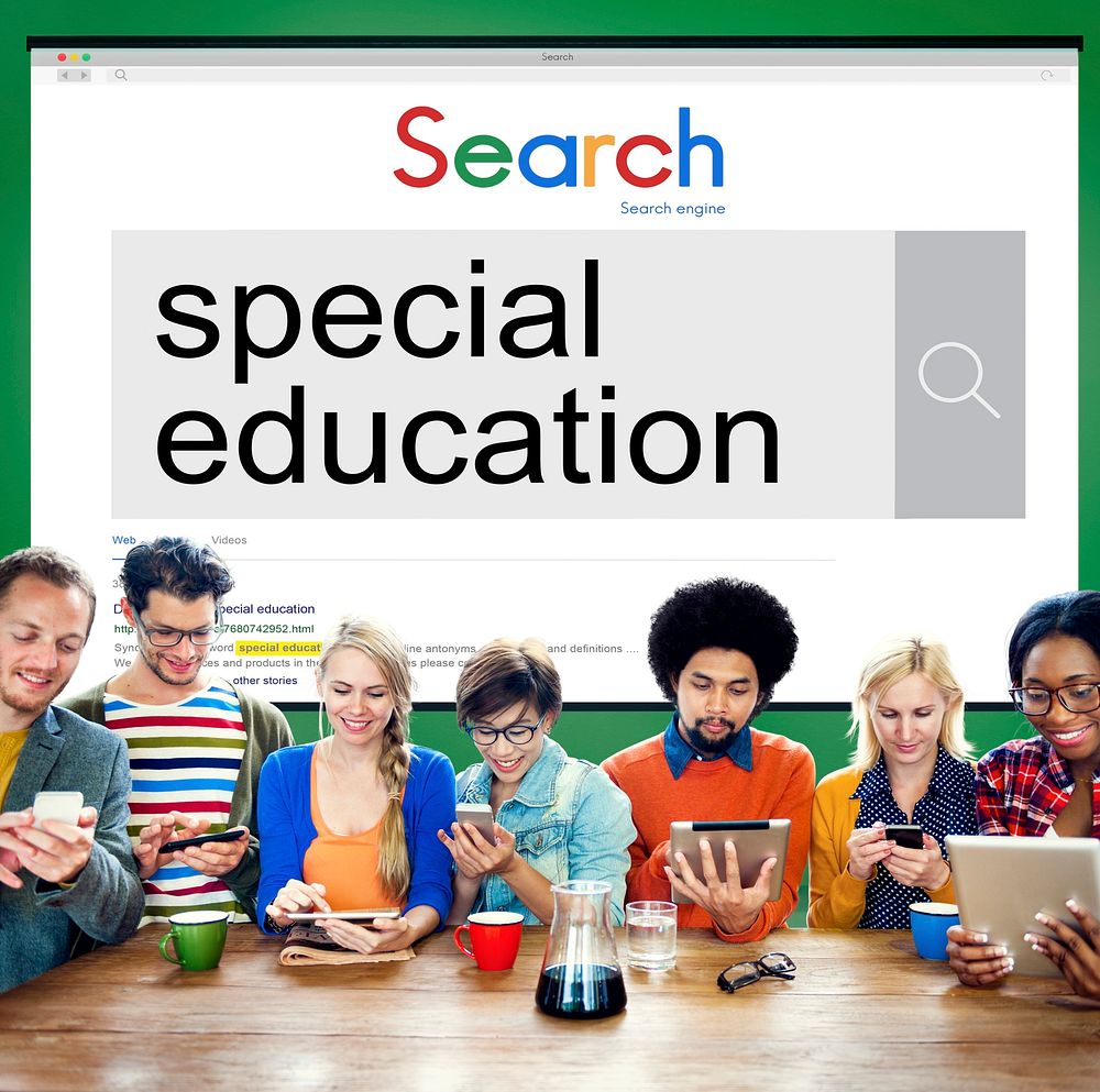 Special Education Studying School ADHA Behavior Concept
