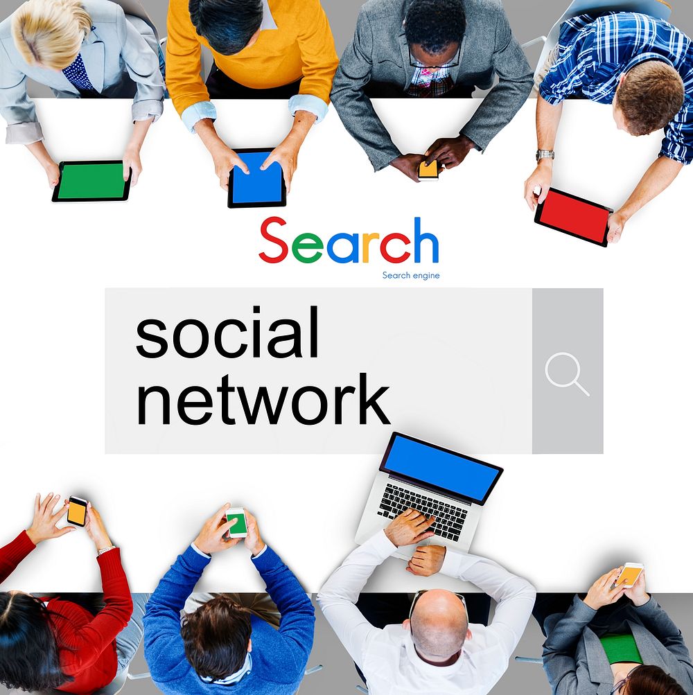 Social Network Media Connection Communication Concept