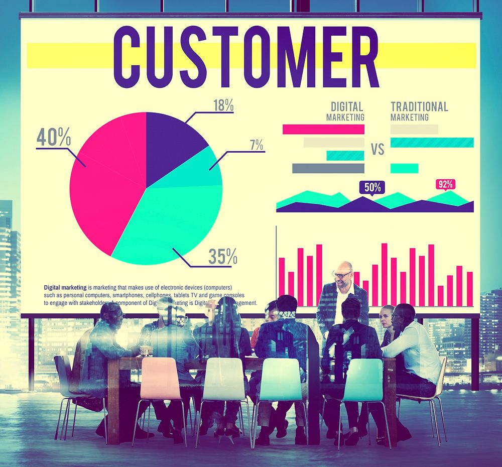 Customer Target Business Marketing Consumer Concept