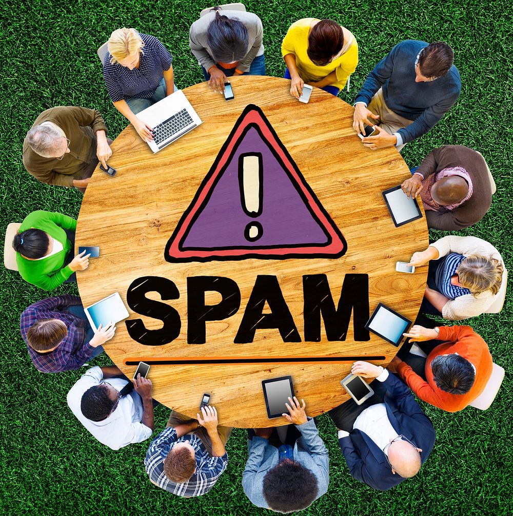 Spam Problem Virus Online Malware Hacking Concept