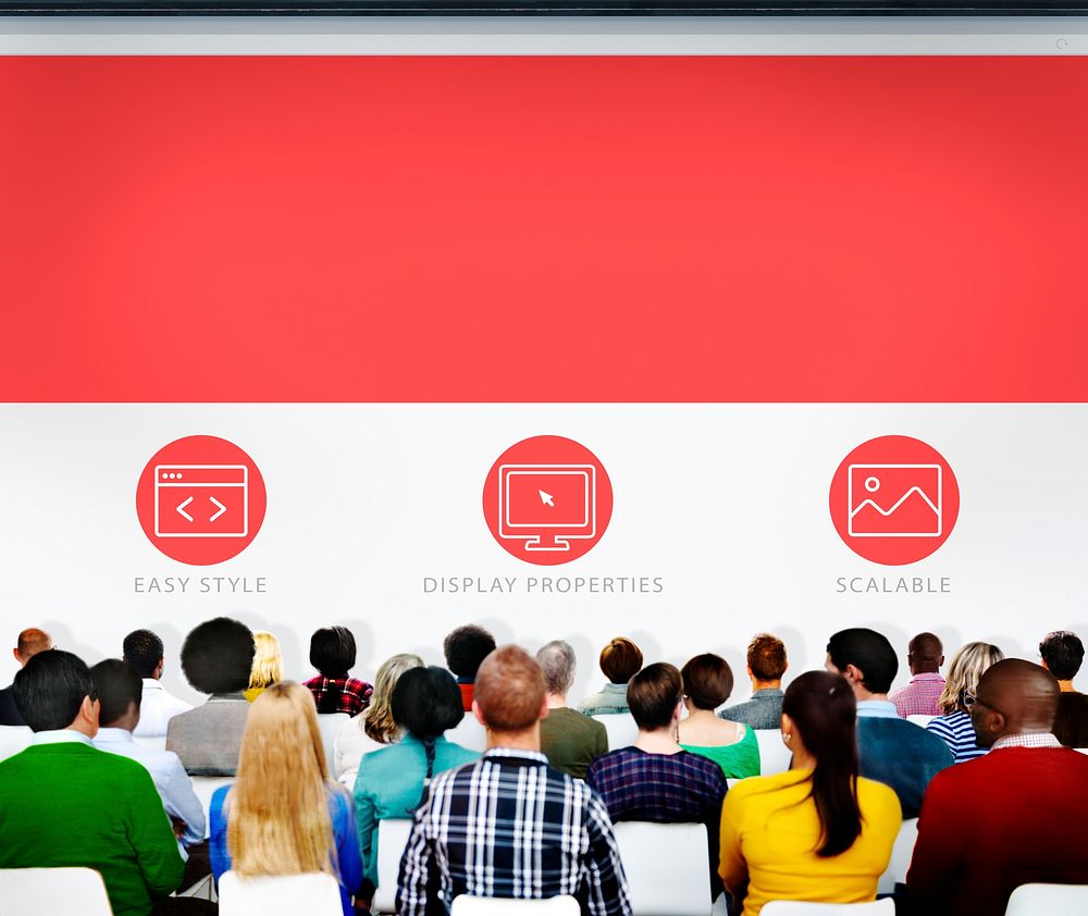 Group of People Seminar Web Page Concept