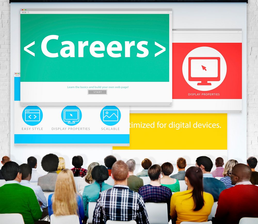 Careers Employment Job Recruitment Profession Seminar Conference Concept