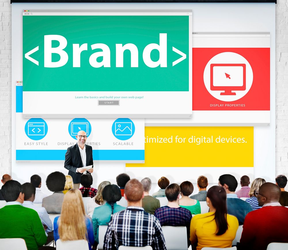 Brand Marketing Web Page Seminar Presentation Concept