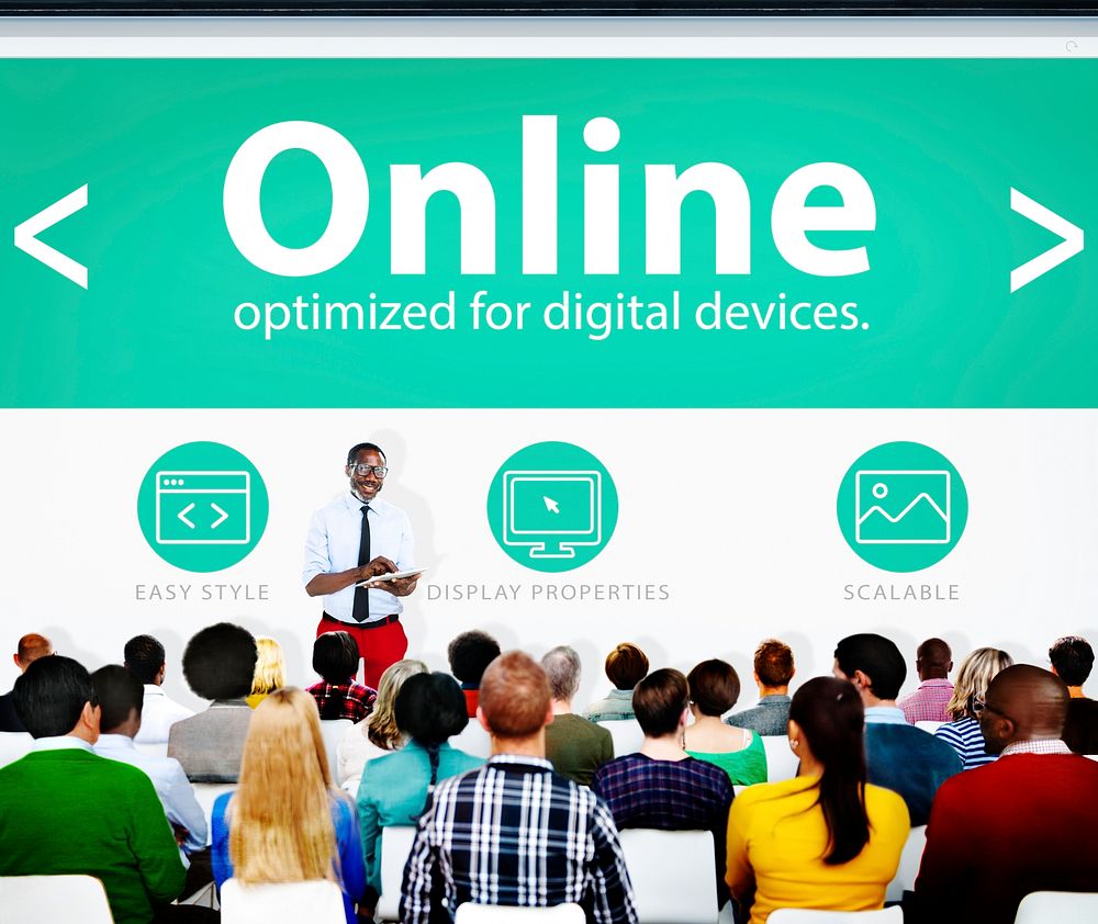 Digital Online Business Office Conference Concept
