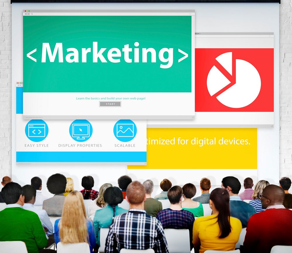 Marketing Web Page Seminar Presentation Concept