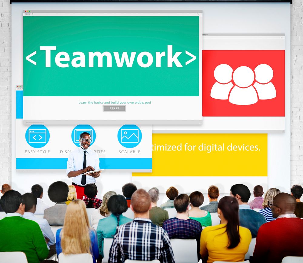 Team Teamwork Seminar Web Page Learning Conference Concept