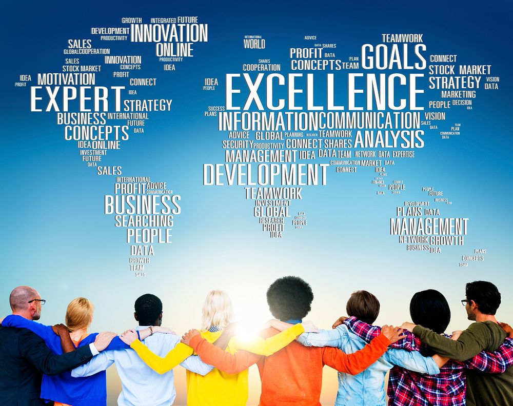 Excellence Expertise Perfection Global Growth Concept