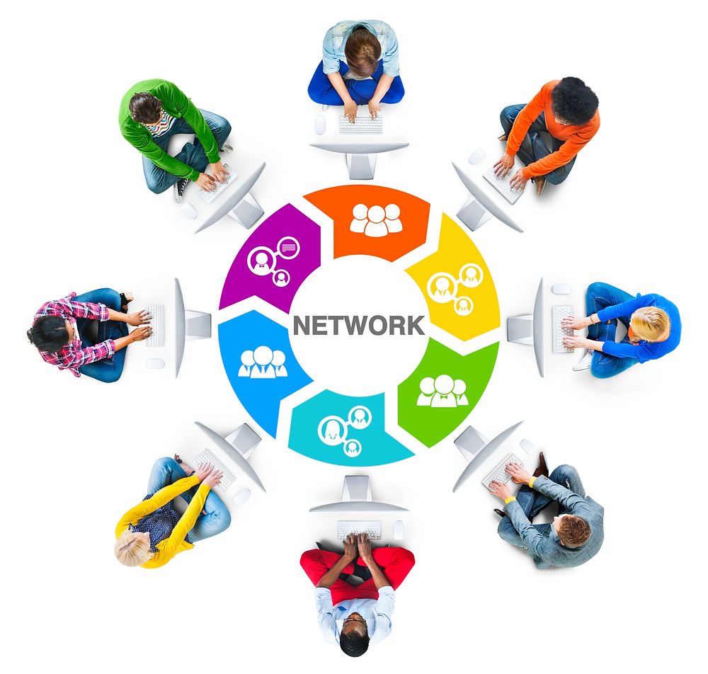People Social Networking and Network Concept