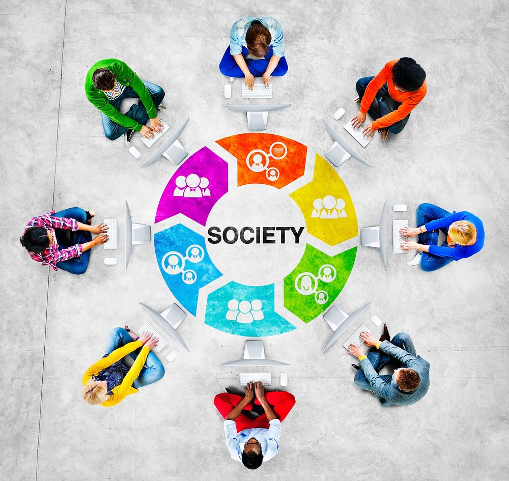Multi-Ethnic Group of People and Society Concepts