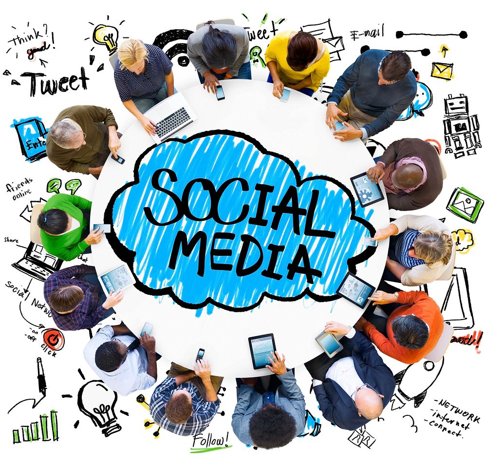Social Media Global Communication Technology Connection Concept