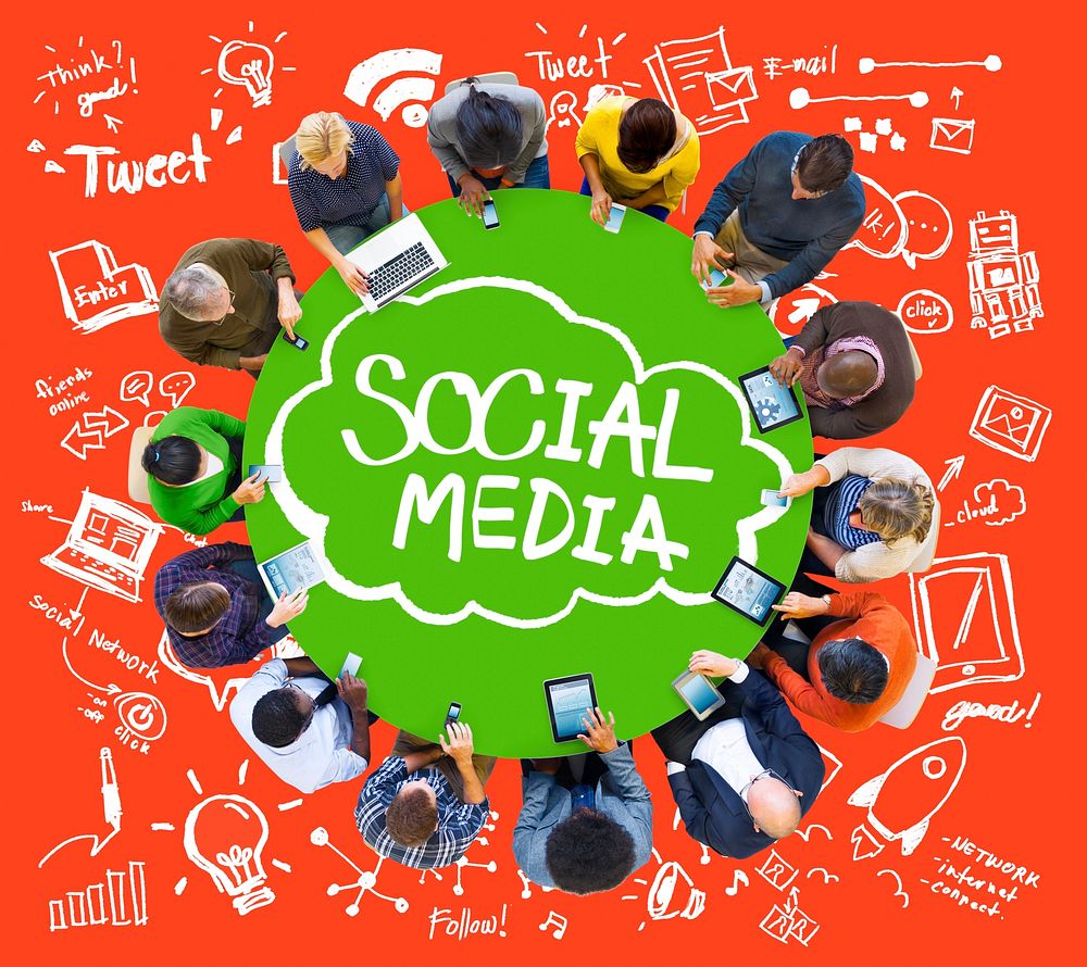 Social Media Global Communication Technology Connection Concept