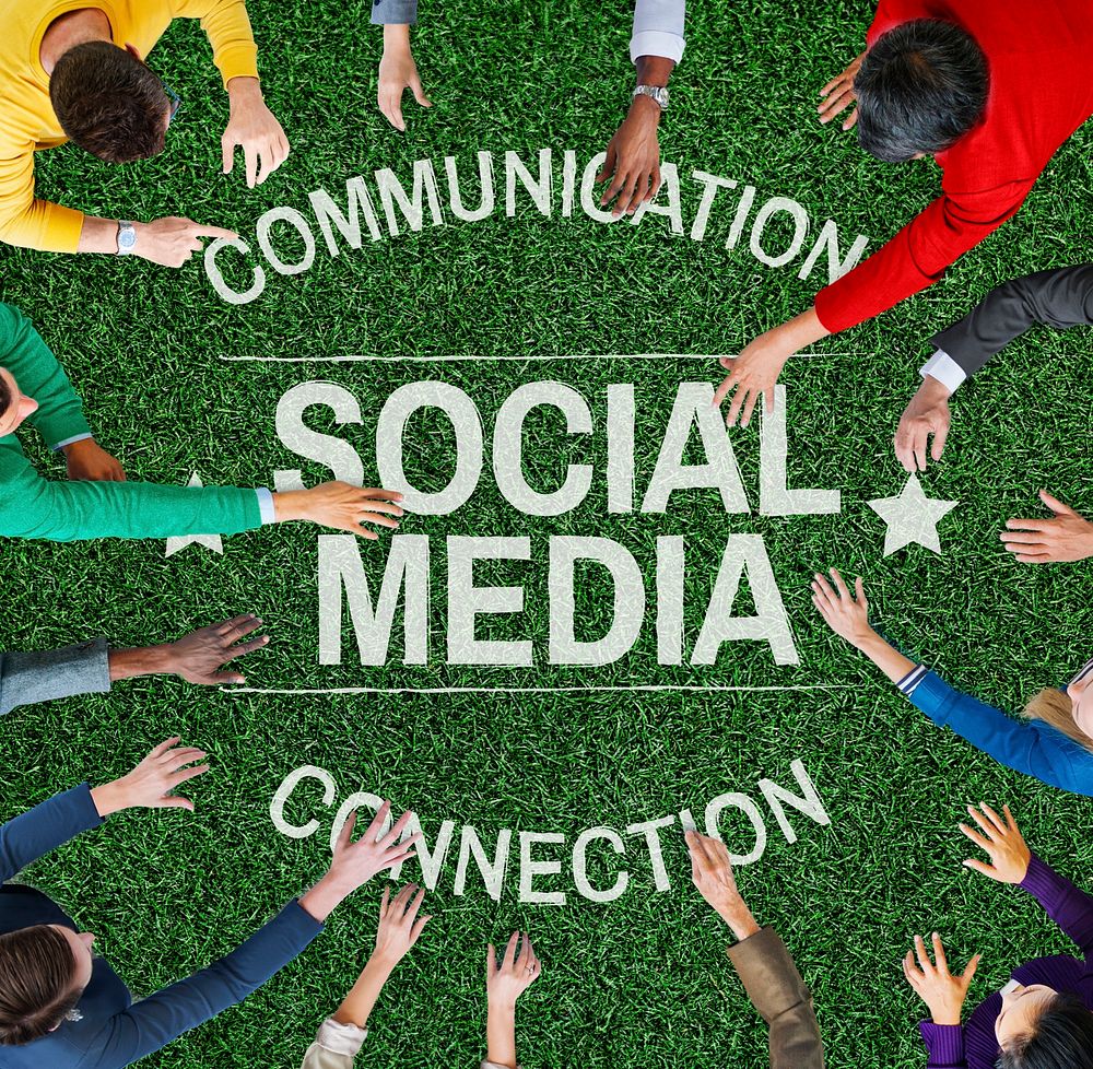 Social Media Communication Connect Socail Network Concept