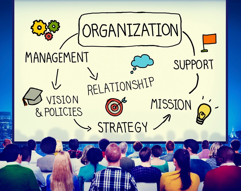 Organization Management Team Group Company Concept