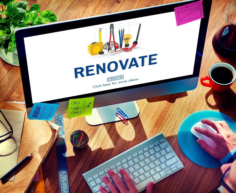 Renovate Renew Creativity Instrument Work Concept