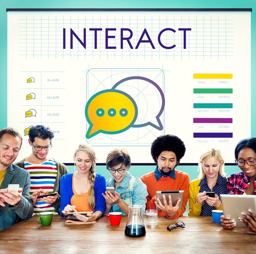 Interact Trends Connection Discussion Concept